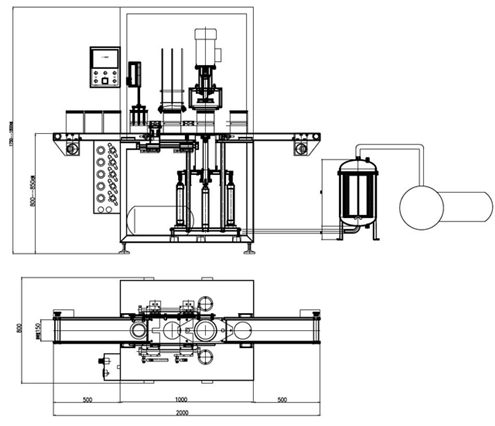 màquina de separació de buit amb segellador automàtic de tancament automàtic per al tancament de gas nitrogenat per tancar el contenidor de llet de pols de nou